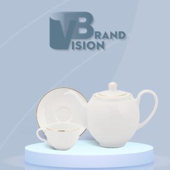 Bộ ấm chén Minh Long in logo