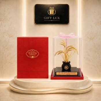 Bông lúa dát vàng 24K quà tặng cao cấp kích thước 23x16cm GL-CC06 - Ảnh đại diện