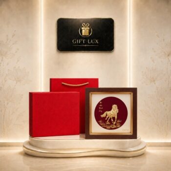 Tranh dát vàng 24K Mã Đáo Thành Công quà tặng cao cấp đỏ kích thước 20x20cm GL-TDV03 - Ảnh đại diện