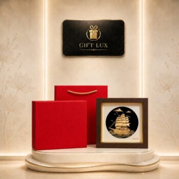 Tranh dát vàng 24K Thuận Buồm Xuôi Gió quà tặng cao cấp nền đen trắng kích thước 20x20cm GL-TDV02 - Ảnh đại diện