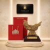 Tượng rồng bay quà tặng cao cấp chất liệu sứ Bát Tràng màu vàng thổ kích thước 38.5x16x32.5cm - Ảnh đại diện